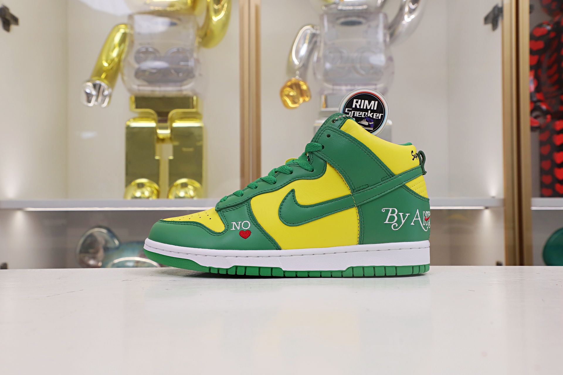 dunk high S*p*e by any means green