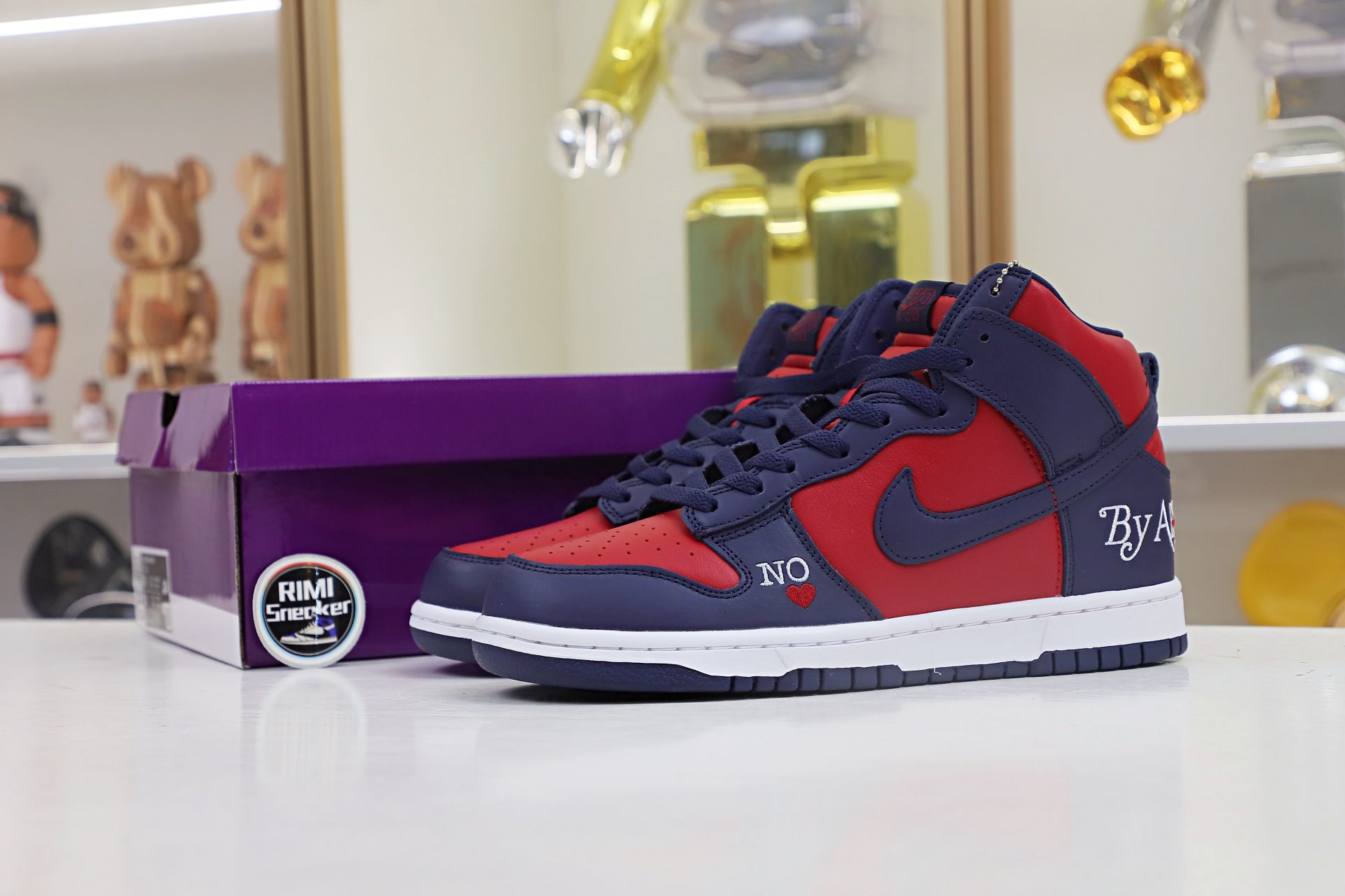 nike sb dunk high S*p*e by any means red