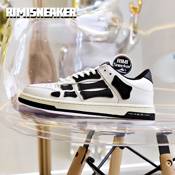 AMIRI LEATHER SKEL LOW white