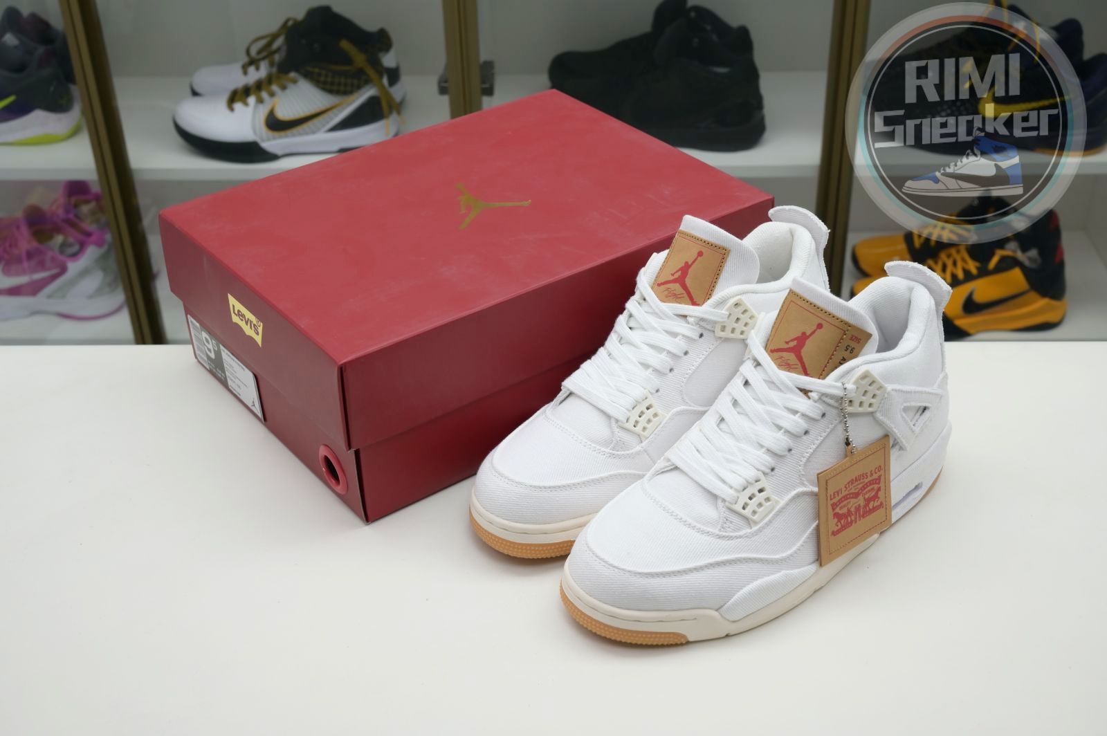 jordan air jordan 4 L*v*s white (L*v*s tag)